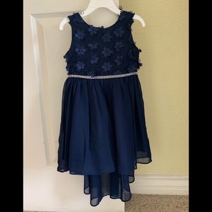Girls navy dress size 4